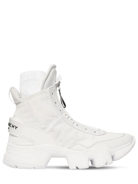 givenchy runner sneakers in suede leather and nylon|givenchy jaw high white sneakers.